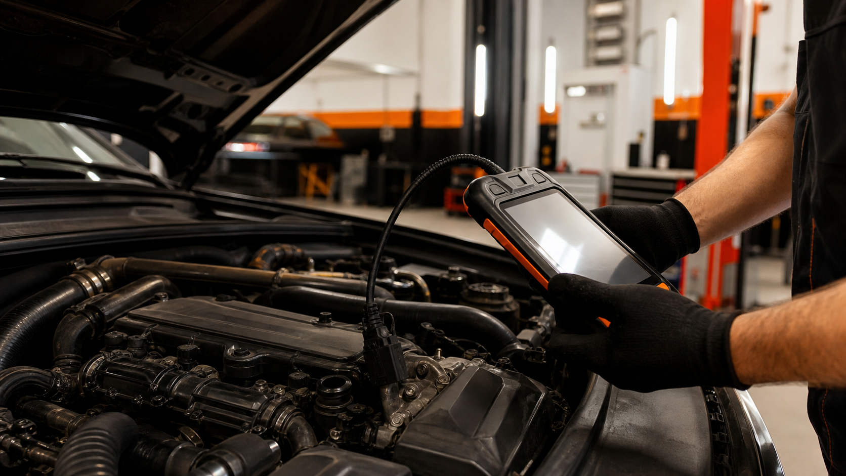 Motor arıza tespiti yapılan araç